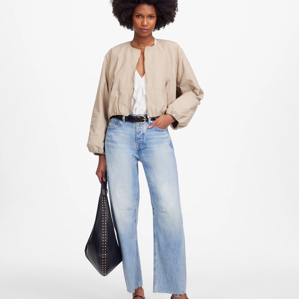 Madewell Darted Barrel Leg Jean